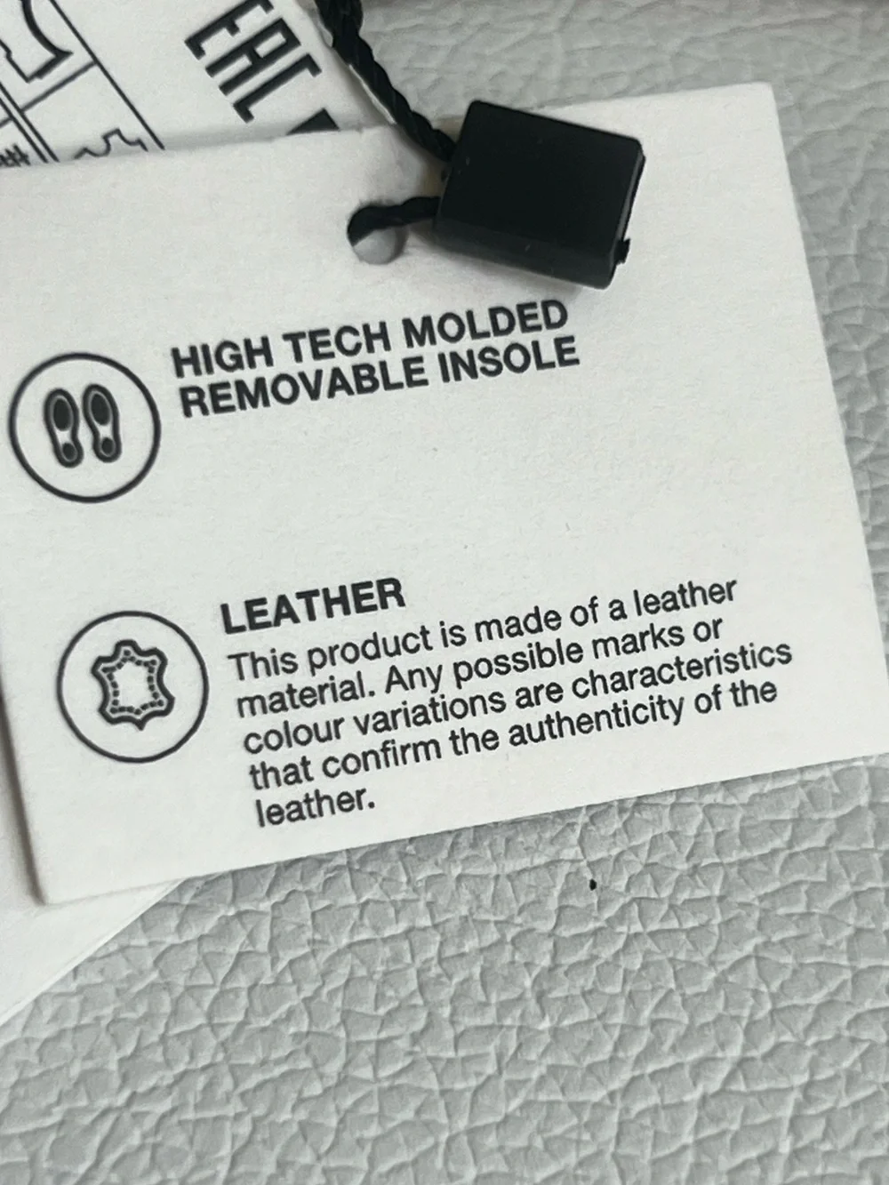 Zara navy leather